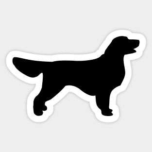 Golden Retriever - black stencil silhouette Sticker